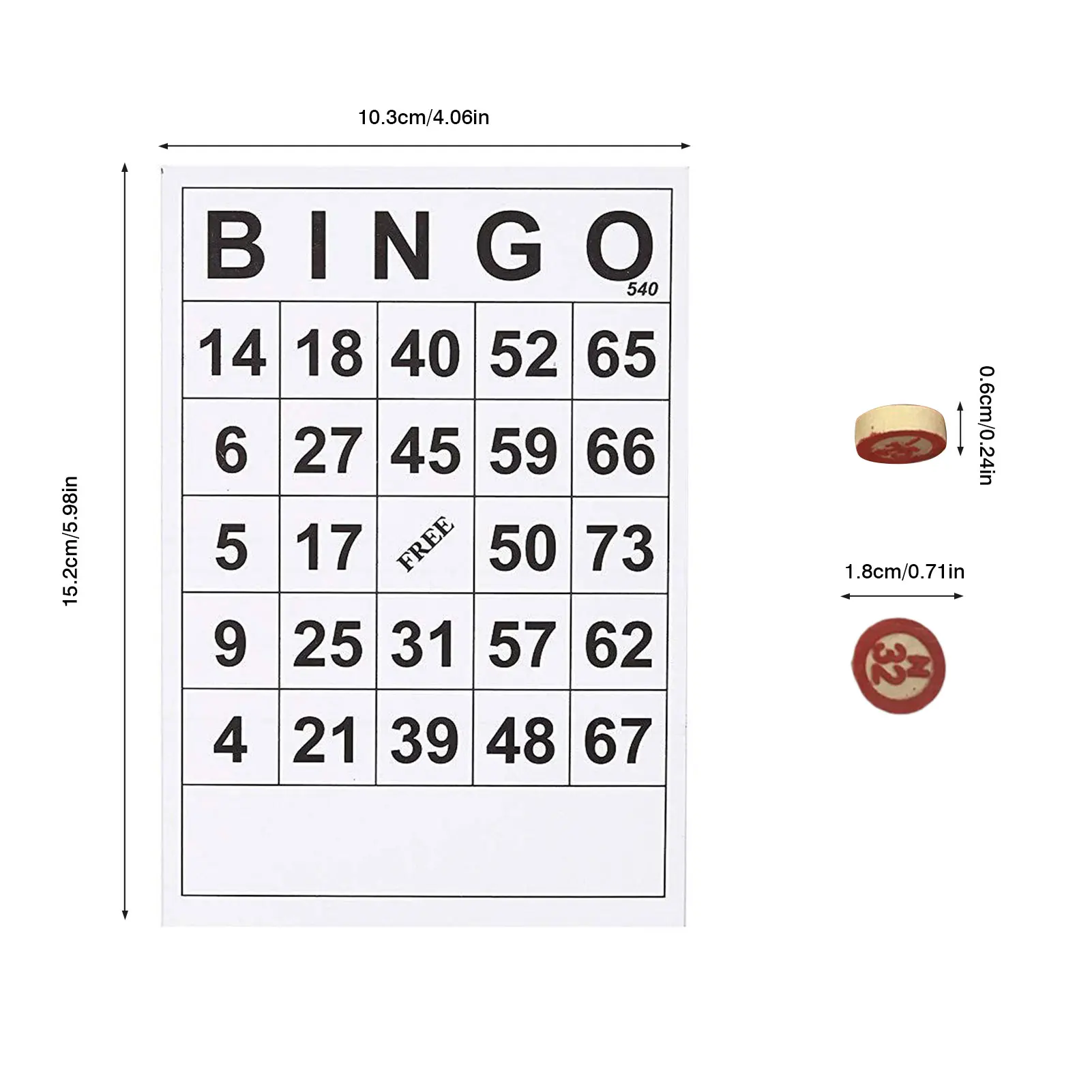 

Classic Bingo Cards Fun Intellectual Development Family Party Card Game For Adults And Kids