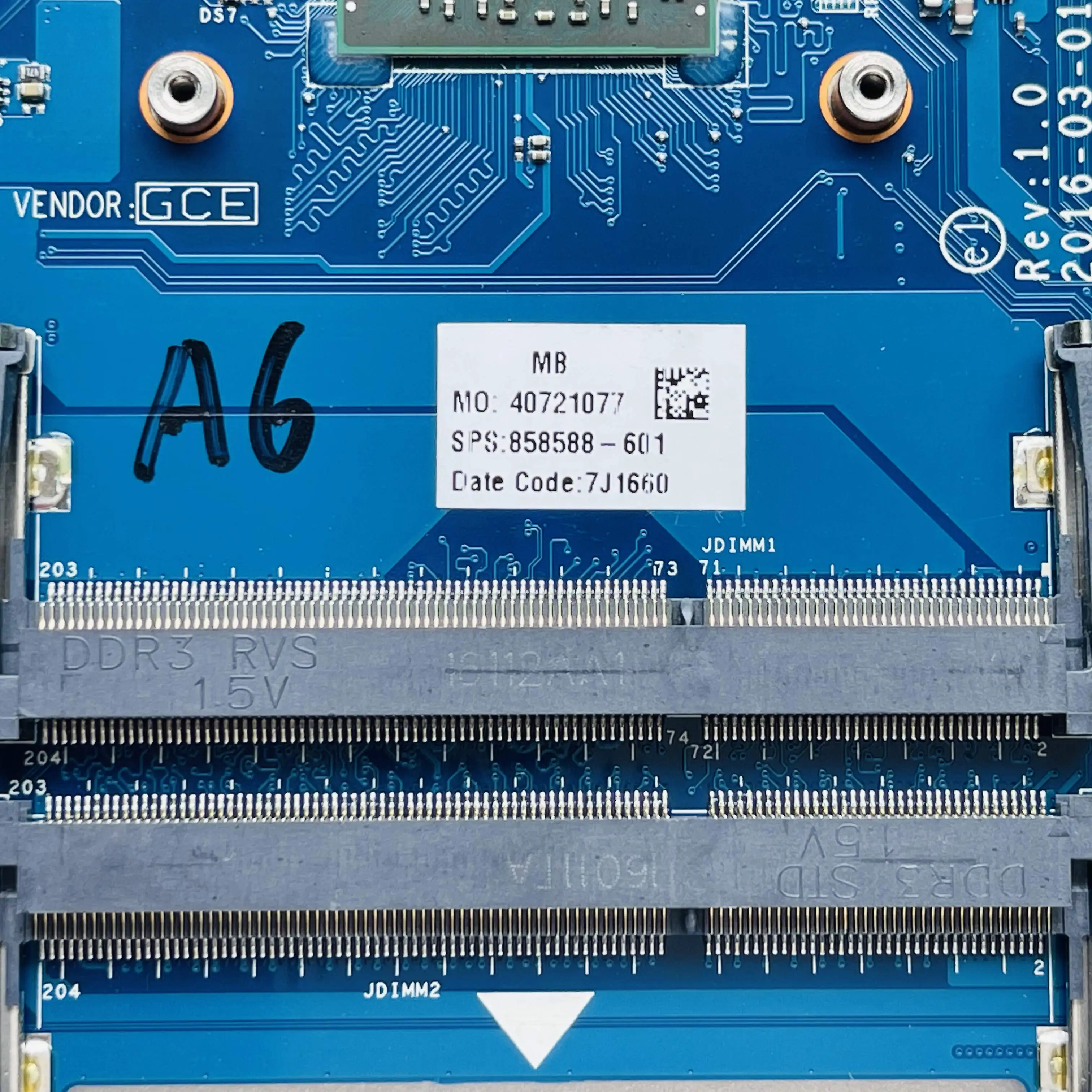 GD оригинал для ноутбука HP 255 G5 15-BA материнская плата 858588-001 858588-601 LA-D711P с