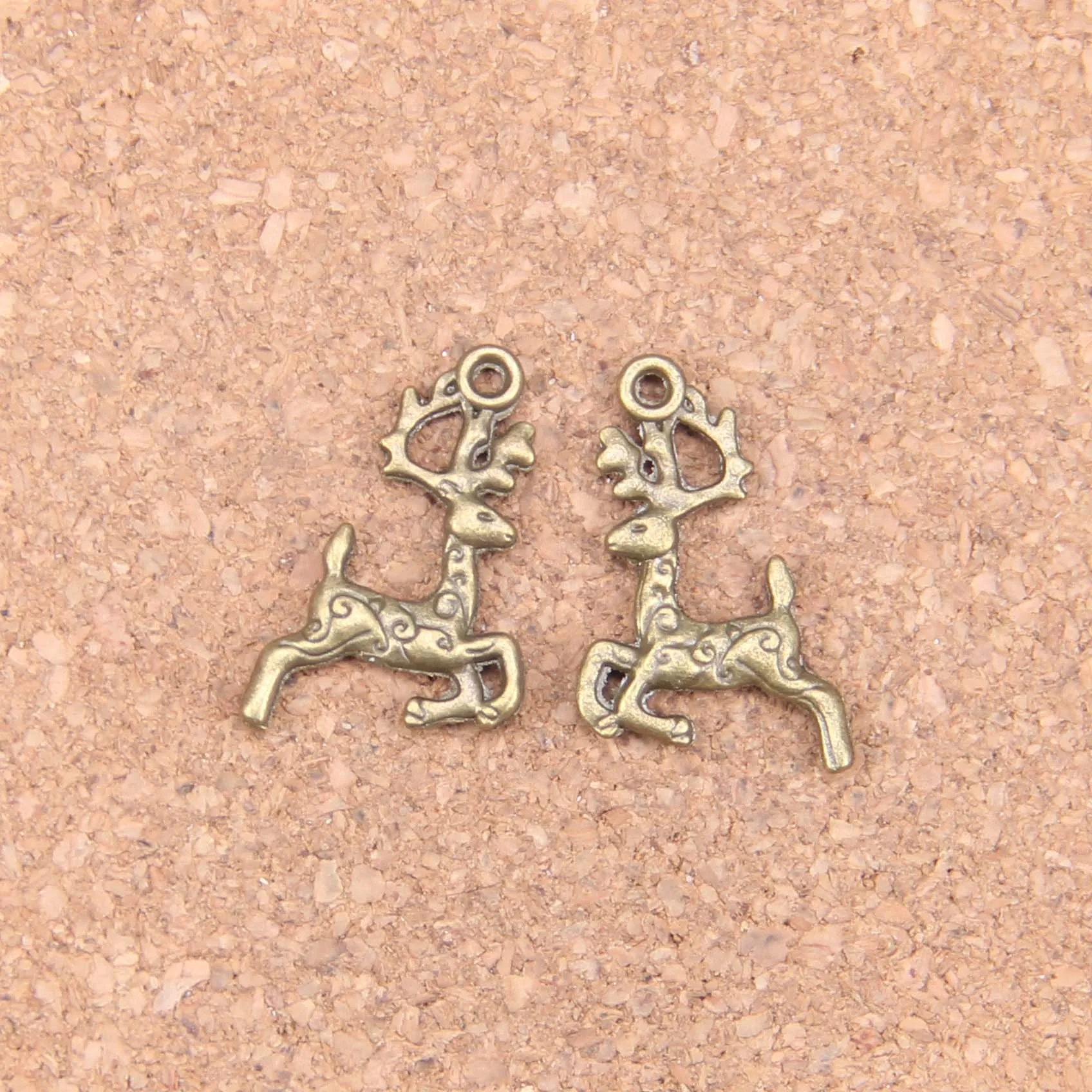 

Подвески в виде оленя sika 20x1 3 мм, 150 шт., винтажные бронзовые украшения, DIY для браслета ожерелья