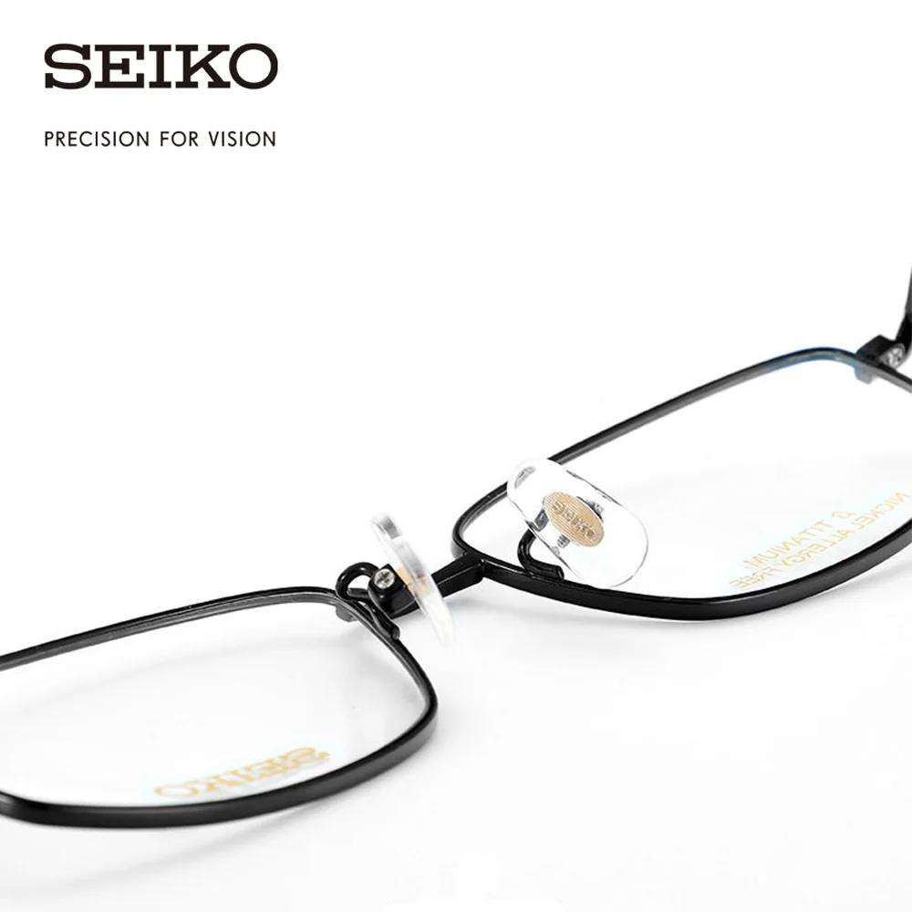 SEIKO титановые оптические очки оправа для мужчин официальные квадратные по