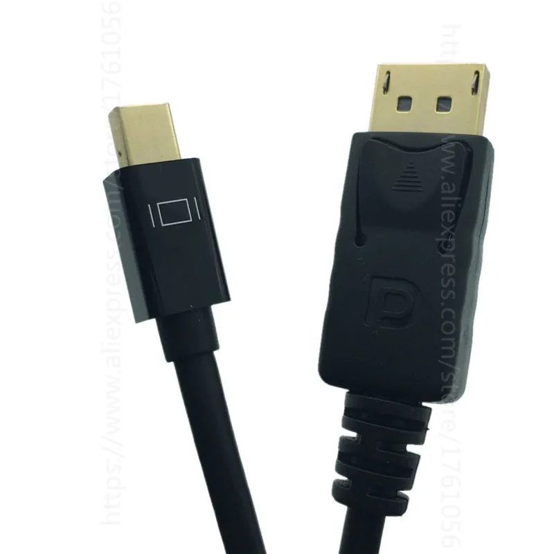 Кабель адаптер Thunderbolt Mini Displayport с прямым углом переходник DP на 90 градусов кабель