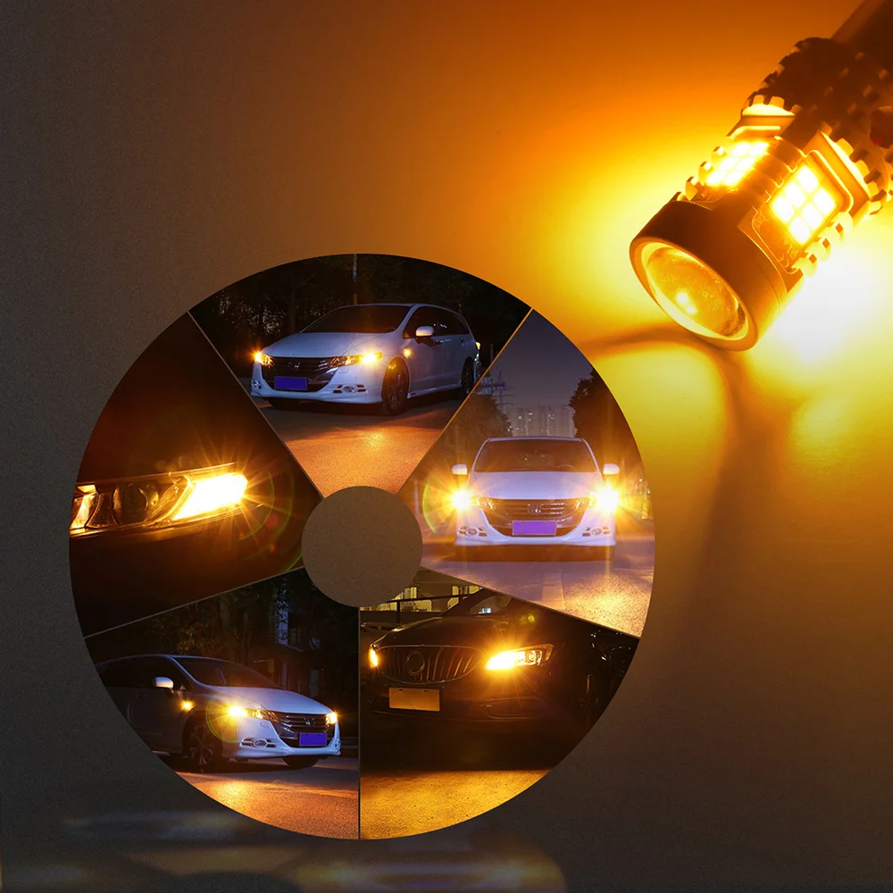 2 шт. 1156 BA15S P21W LED BAU15S PY21W автомобильная светодиодная лампа указателя поворота 7506 7507