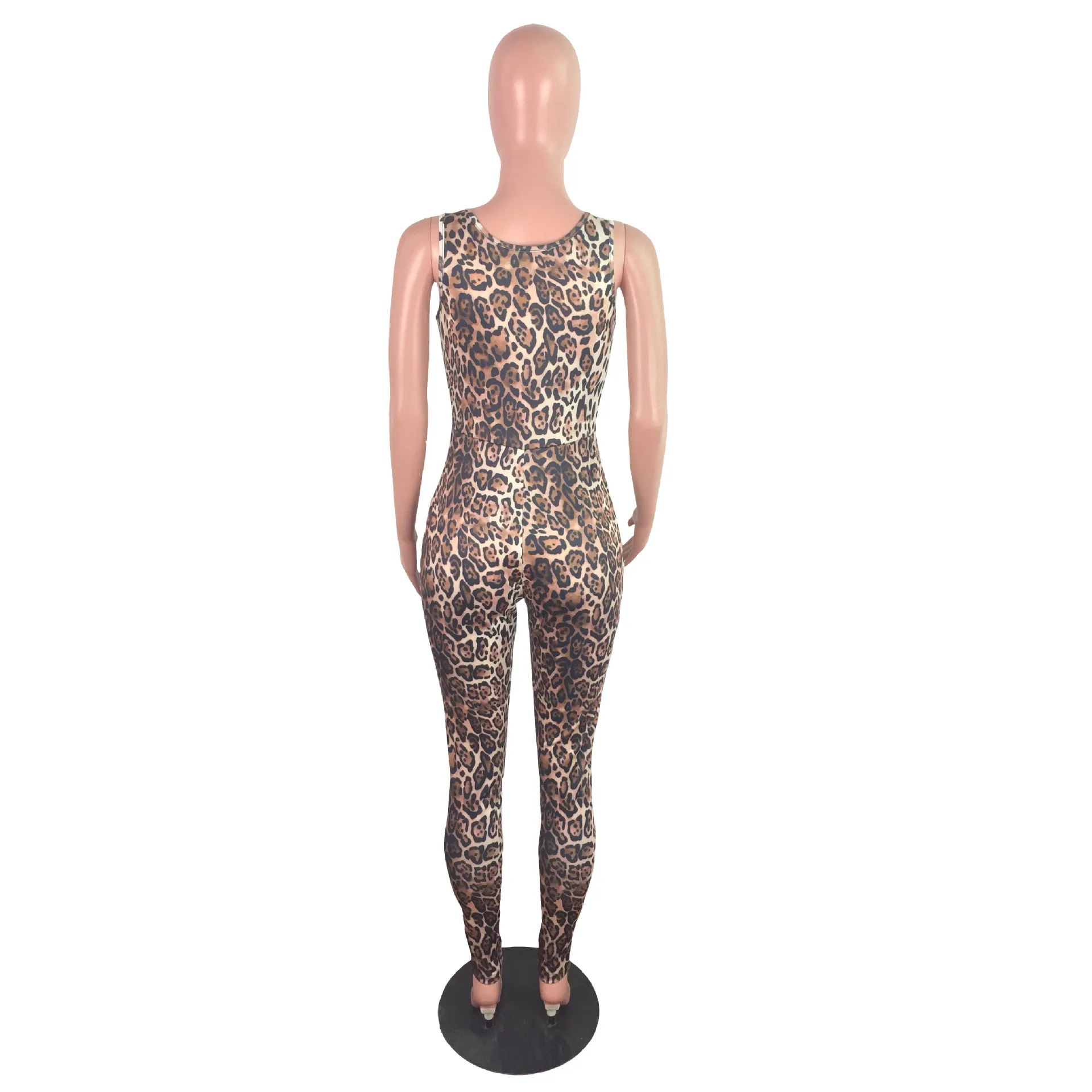 

women summer sexy Leopard print Jumpsuits