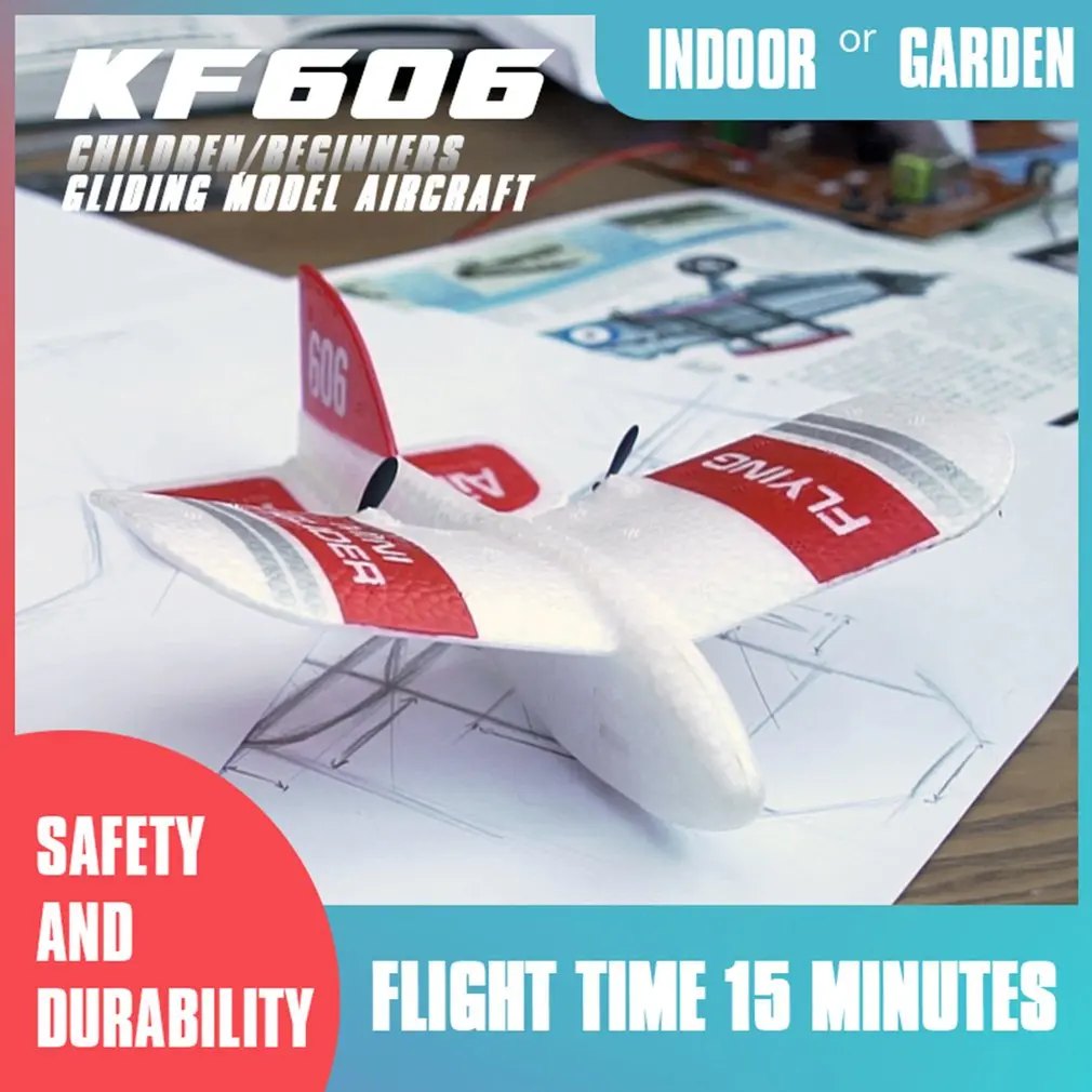 KF606 EPP планер из пеноматериала RC с летающим летящим самолетом самолета 2 4 ГГц 15
