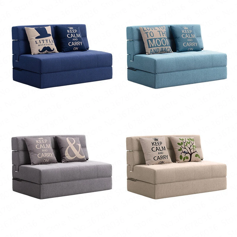 Folding Lazy Sofa Bed Tatami Hard Mattress Single Double Living Room Bedroom Study Small Apartment Space Saving |