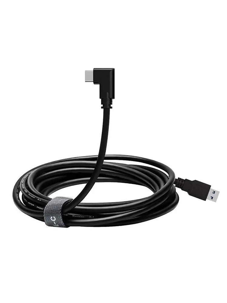 

Data Cable USB Type-C Connection Cord for Oculus Quest VR VR link type-C cable usb3.1 type-C 90 degree side bend VR accessories