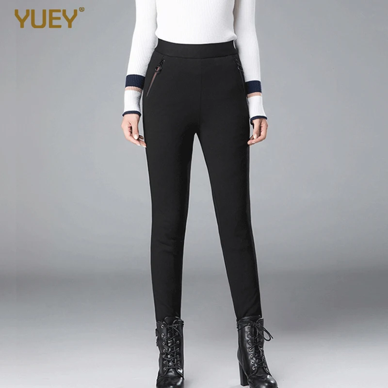 Женские Эластичные толстые колготки облегающие брюки Капри с утиным пухом