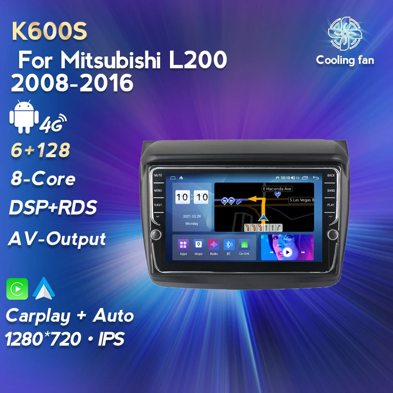 Автомагнитола NaviFly для Mitsubishi PAJERO Sport 2 L200 Triton 2008-2016 с радио мультимедийным