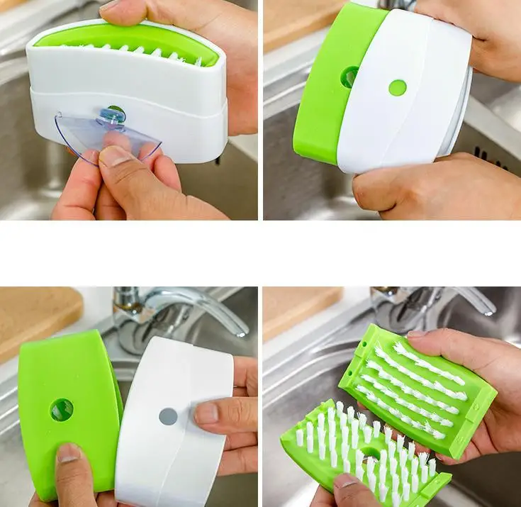 Креативные кухонные присоски нож вилка палочка для еды чистящие щетки Дыня щетка