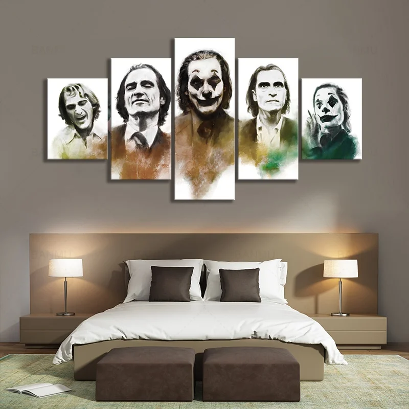 Абстрактная живопись маслом в стиле Джокер 2019 постер фильма Картина на холсте Wall