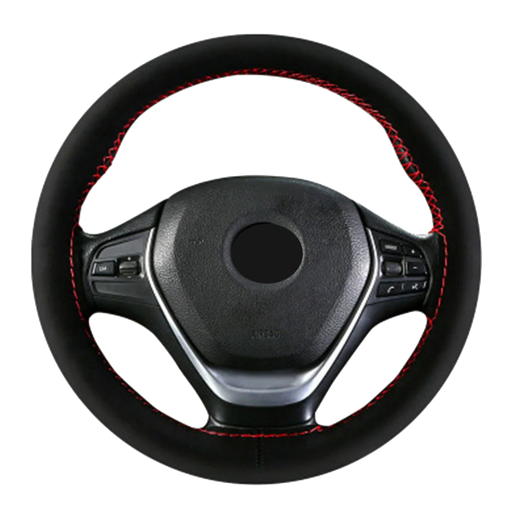 

DIY Suede Car Steering Wheel Cover Diameter 38cm 9 colors Comfortable And Wear-Resistant Contains Needles And Threads