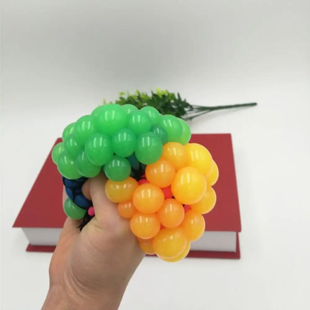 Bola de uvas venecianas para adultos/l&aacute;mpara, juguete divertido y delicado para reducir la presi&oacute;n, juguete de goma para ni&ntilde;os, regalo de Navidad intelectual-5