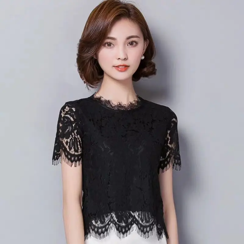 

Flowers Print Women t shirt Short Sleeve Summer t-shirt Hot Tops tee black
