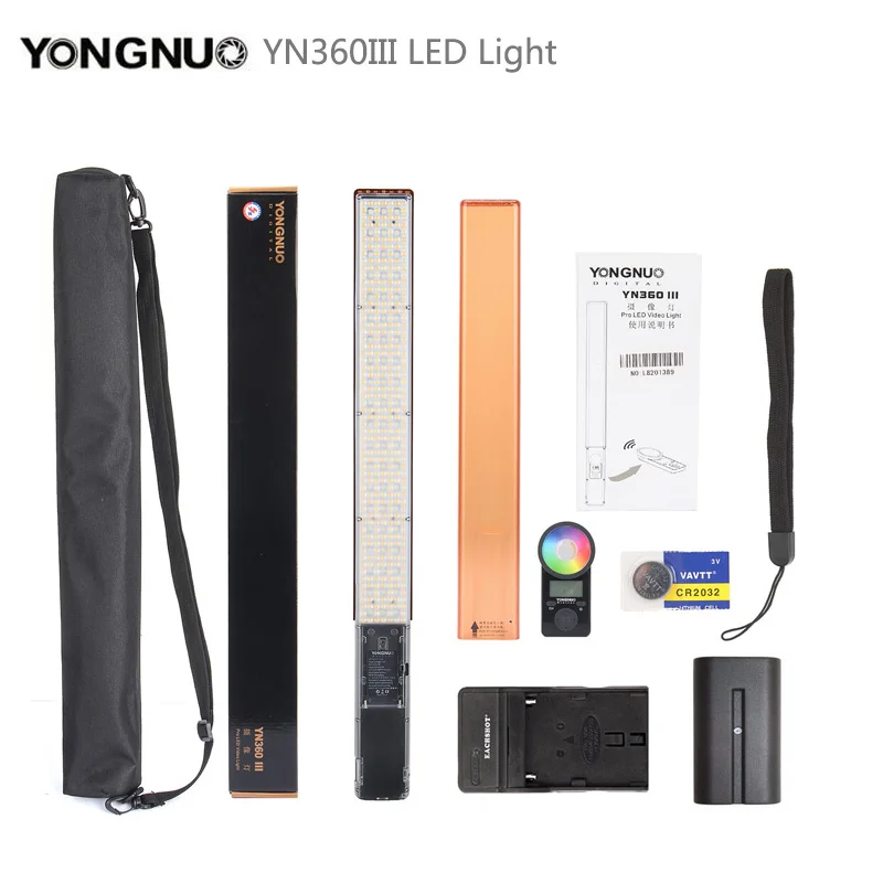 YONGNUO YN360 III светодиодный свет видео с регулируемой цветовой температурой 3200 K 5500 +