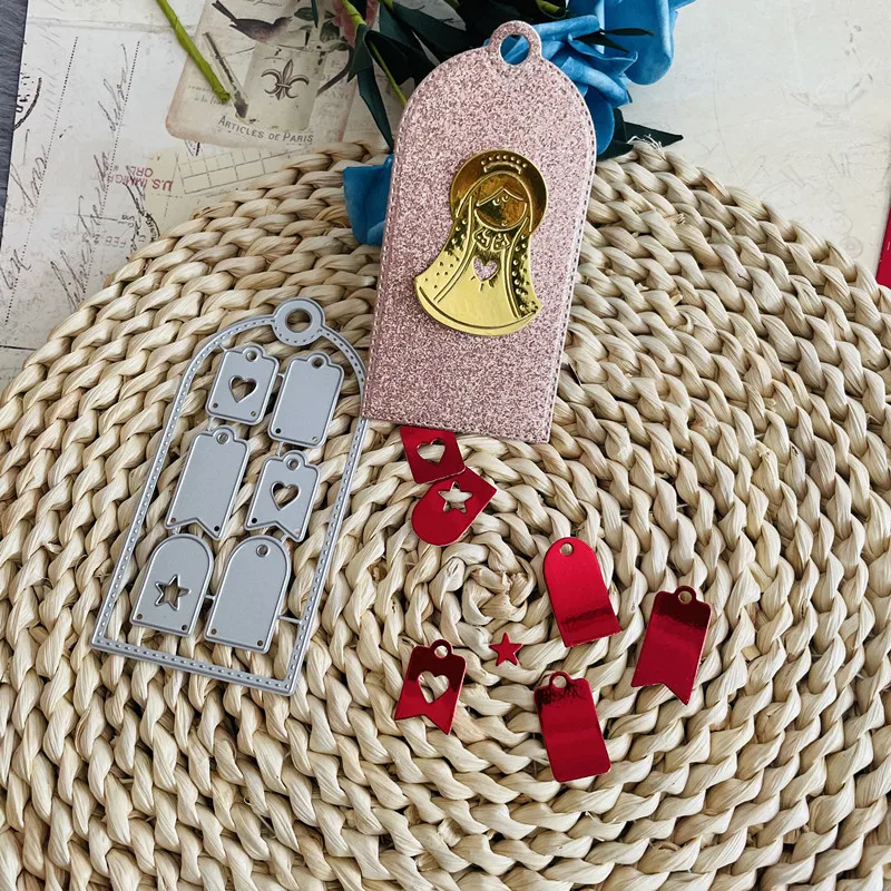 

Различные ярлыки, баннер с сердцем, звездой, штамп для резки металла, «сделай сам», скрапбукинг, бумажные карты, тиснение, ремесло, высечка, ручная работа, laye