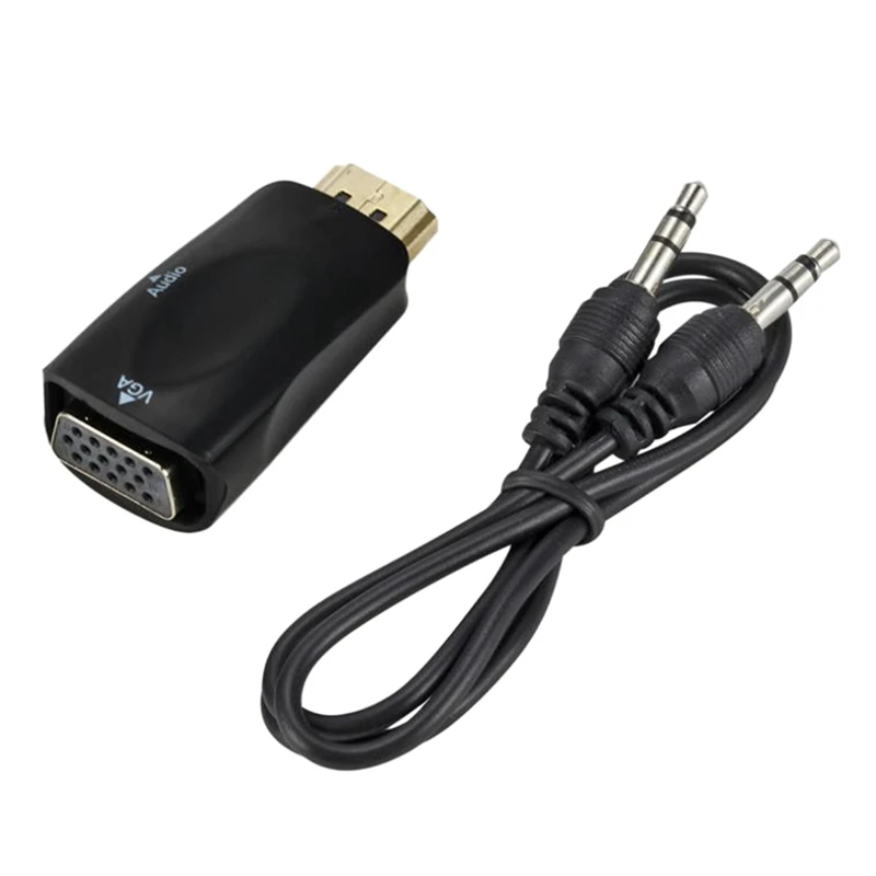 

Адаптер преобразователя HDMI-VGA, позолоченная фотография с аудиовыходом