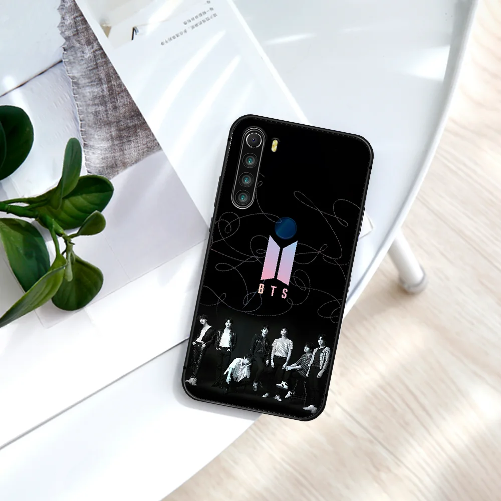

Kpop Bangtan Boys Phone Case For Xiaomi Redmi Note 7 8 8T 9 9S 4X 7 7A 9A K30 Pro Ultra black Bumper Fashion Waterproof Tpu Back