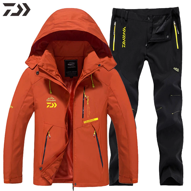 

2021 New Daiwa Fishing Clothing Set Suit For Fishing Outdoor Sports Climbing Hiking Fishing Jacket Waterproof Fishing Wear