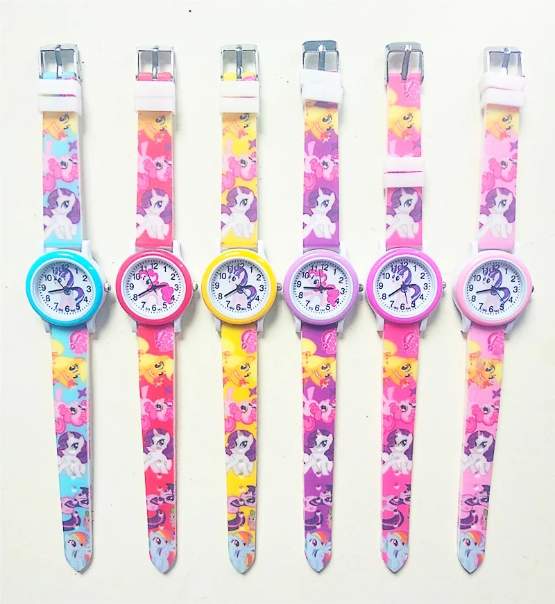 

2021 New Design Cartoon Horse Fashion Watch Children Jelly Boy Girl Students Children Quartz Wristwatche High Quality Clock