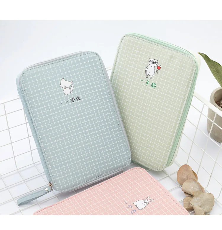 Простой холщовый пенал вместительная сумка инструментарий для карандашей