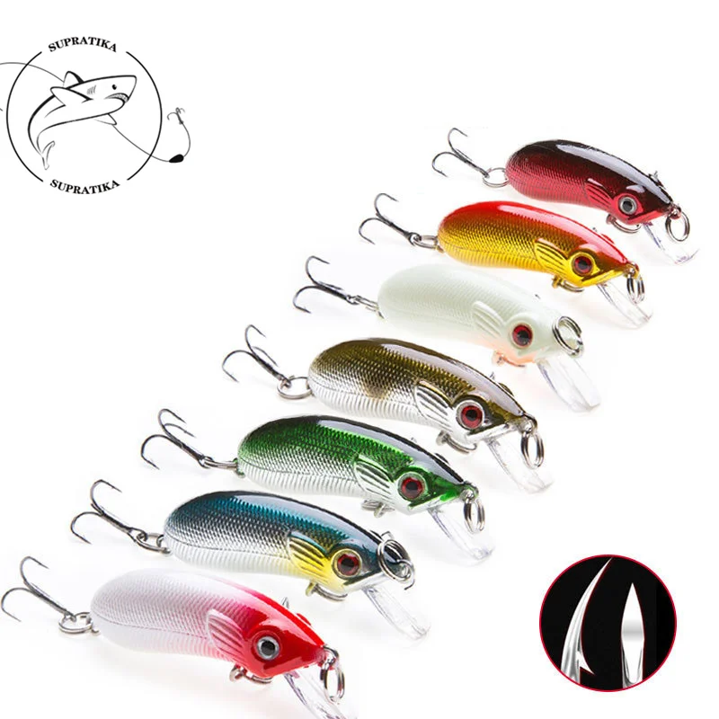 

Diving Depth0-1.5M Anti-Corrosion Bionic Fishing Lure Hard Bait Artificial Crank 5CM/6.6G Freshwater Plastic Fishing Bait