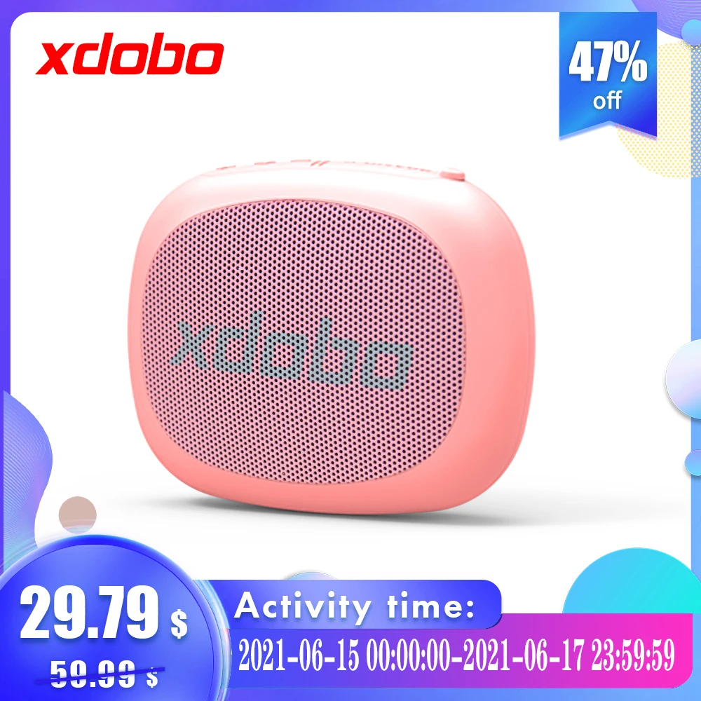 

Bluetooth колонки XDOBO Queen1996 беспроводные BT5.0 портативные мощные карманные уличные водонепроницаемые сабвуферы басы 8 часов воспроизведения