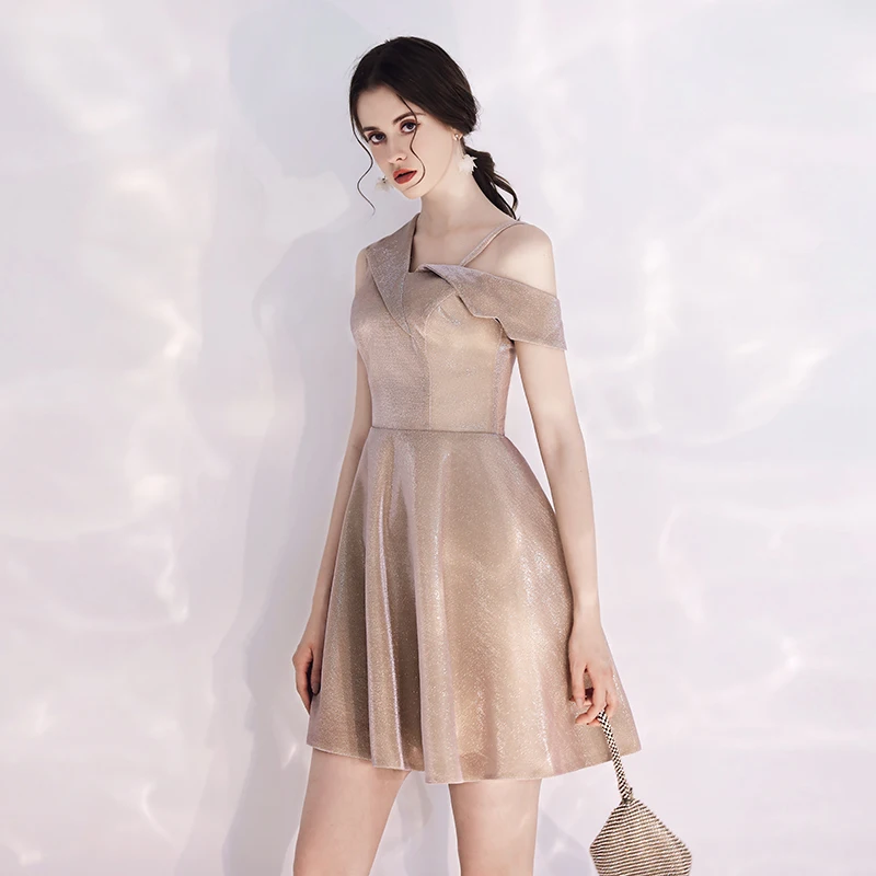 Коктейльные Короткие коктейльные платья Vestido, блестящие вечерние платья до колен, коктейльные платья Sukienka Koktajlowa