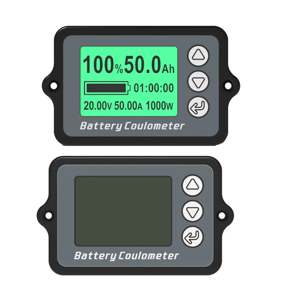 

TK15 50A 100A 350A Battery Coulometer Battery Capacity Tester Monitor Indicator Voltage Current Power Meter Ammeter Voltmeter