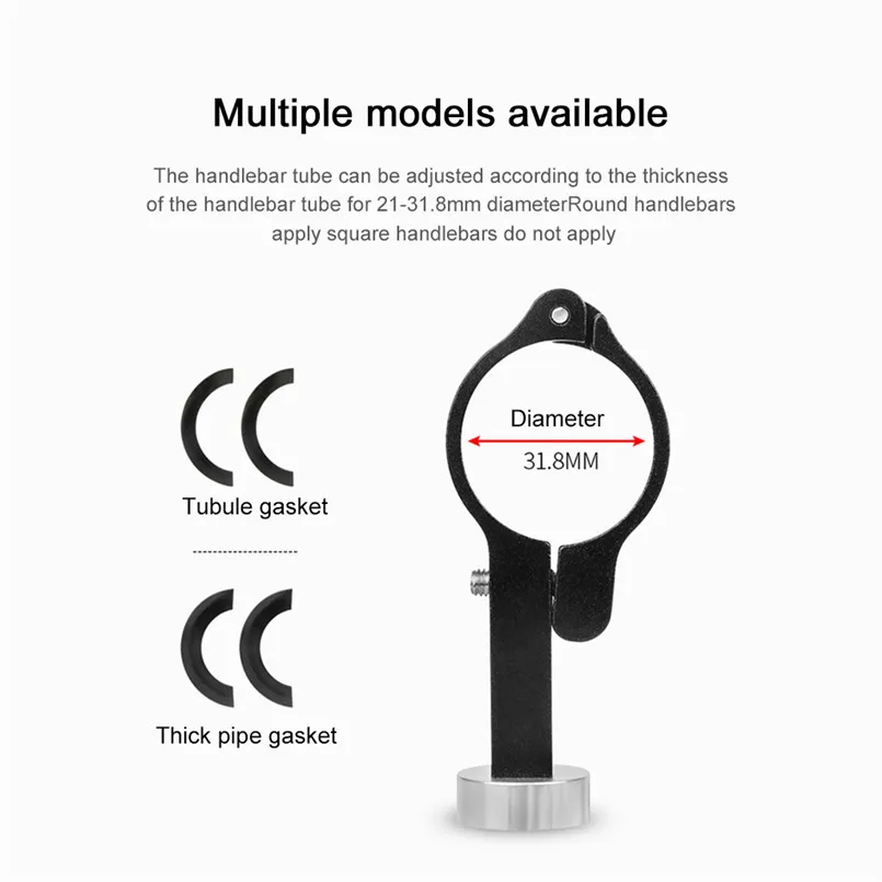 Bicycle Phone Mount Aluminum Bike Holder Shockproof Fixing Bracket 8.5×8×5.5cm 40DEC0502 | Мобильные телефоны и