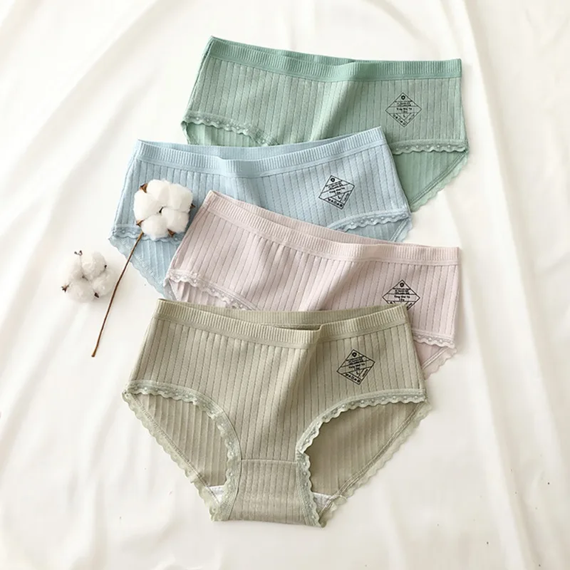 

Women's Panties Mid-Rise Thin Panties Comfort Underwear Sexy Lace Intimates Cotton Panties