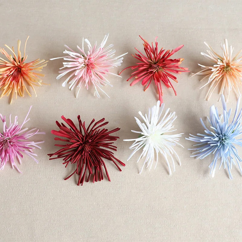 

10pcs Artificial Chrysanthemum Flower Head for Wedding Christmas Decoration DIY Flower Wall Gift Box Craft Flowers