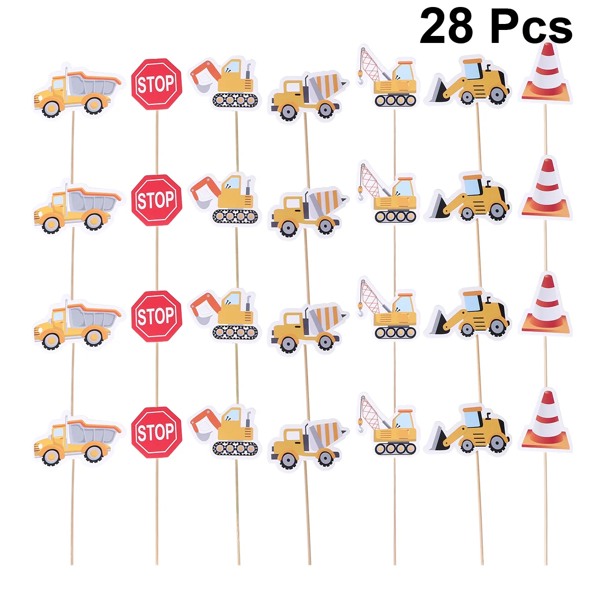 28 шт торт Топпер конструкция транспортного средства форма еда фруктовый