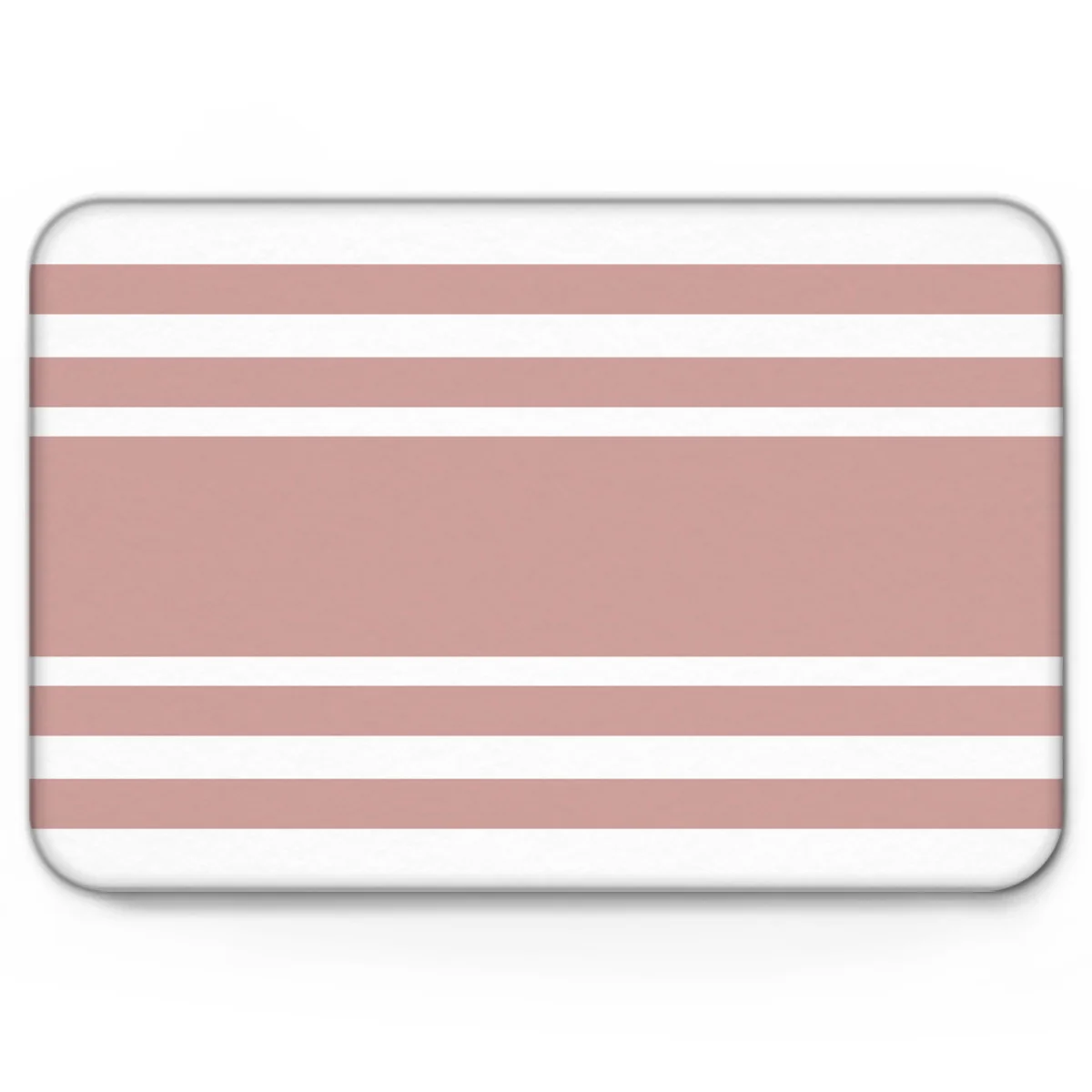 Розовый геометрический мат в полоску Противоскользящий дверной коврик Домашний