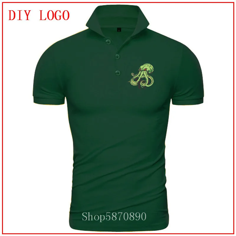 2020 Осьминог Левиафан kraken щупальца cthulu chtulhu морской Монстр camisetas polo hombre manga corta с