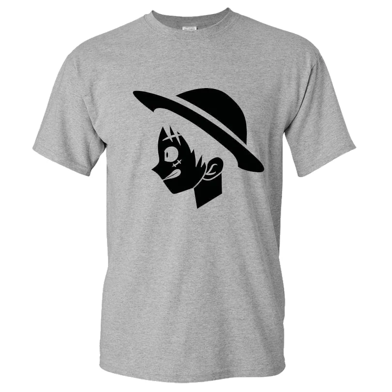 

Popular Anime Black Luffy Short sleeve Funny Men Retro Women's Cotton short sleeves T-Shirt Humor Gift Tops