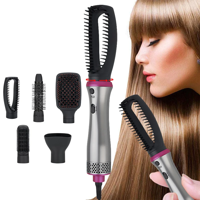 

Professional Hair style Tool Hair dryer Brush 5 In 1 Hair Dryer Brush Curling Iron Hair Straightener Hair Crimpers Hot Comb Hair