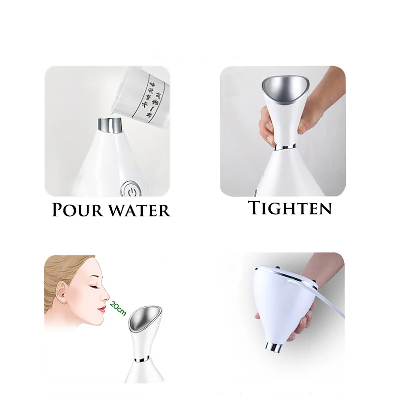 Face steaming machine Spa Rapid Fogging In 20s Nano Ion Steamer Clean Skin and Remove Toxins Household Facial Machine | Красота и