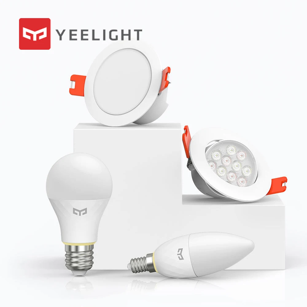 Интеллектуальный светильник Mijia Yeelight, умный прожектор, умная лампа E14, работает с Yeelight ateway для приложений Mi Home