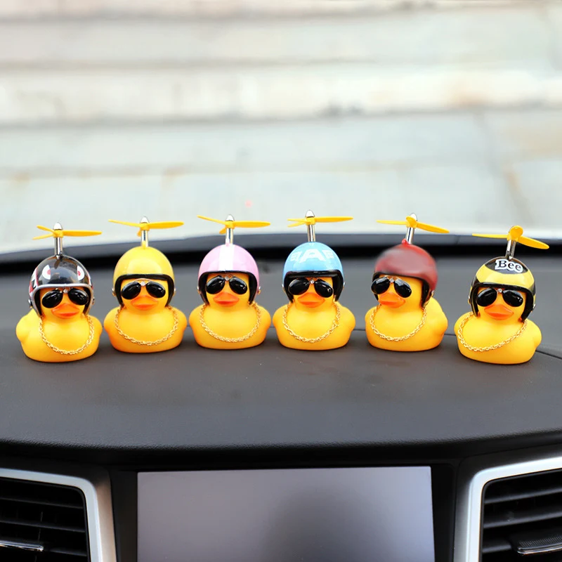Крутое украшение для автомобиля, индивидуальный Летающий пропеллер Turbo Duck Dolll для приборной панели, зеркало заднего вида, капот, автомобильные аксессуары