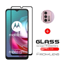 For Motorola Moto G30 Glass Tempered Glass For Moto G30 G10 G20 G50 G60 Edge 20 Pro G9 Play E7 Plus Glass Screen Protector Lens