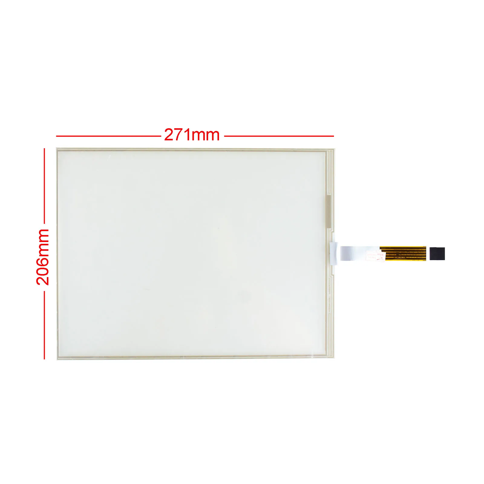 12.1 inch Resistive Touch Screen Glass Panel for Monitor 5 wire 4:3 271*206mm