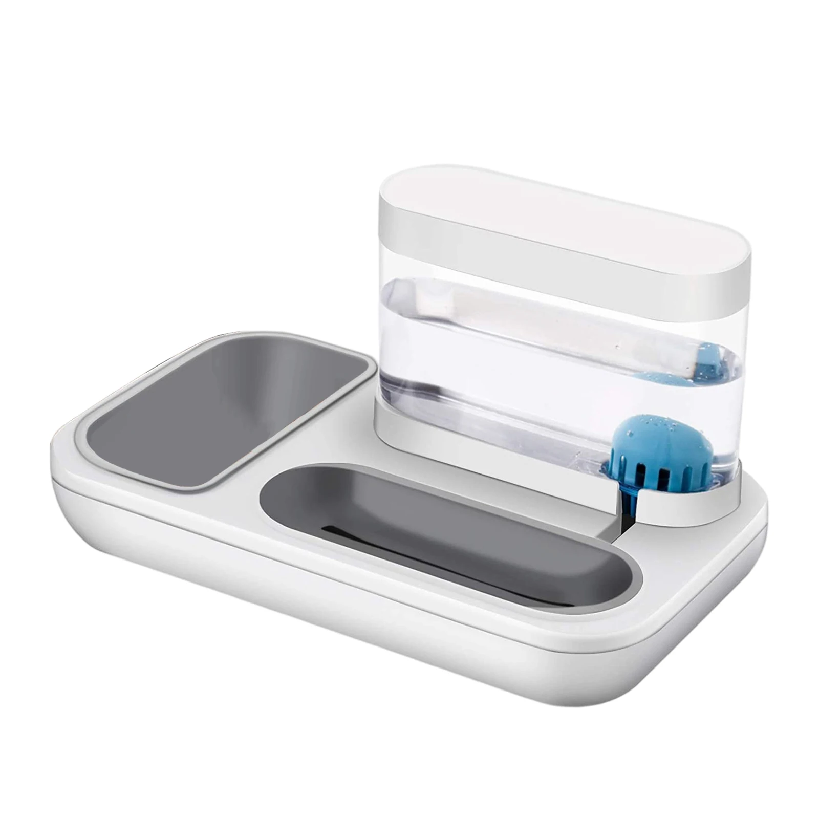 

Pets Dogs Cats Water Dispenser Bowl Detachable Gravity Waterer Feeder 1.5L