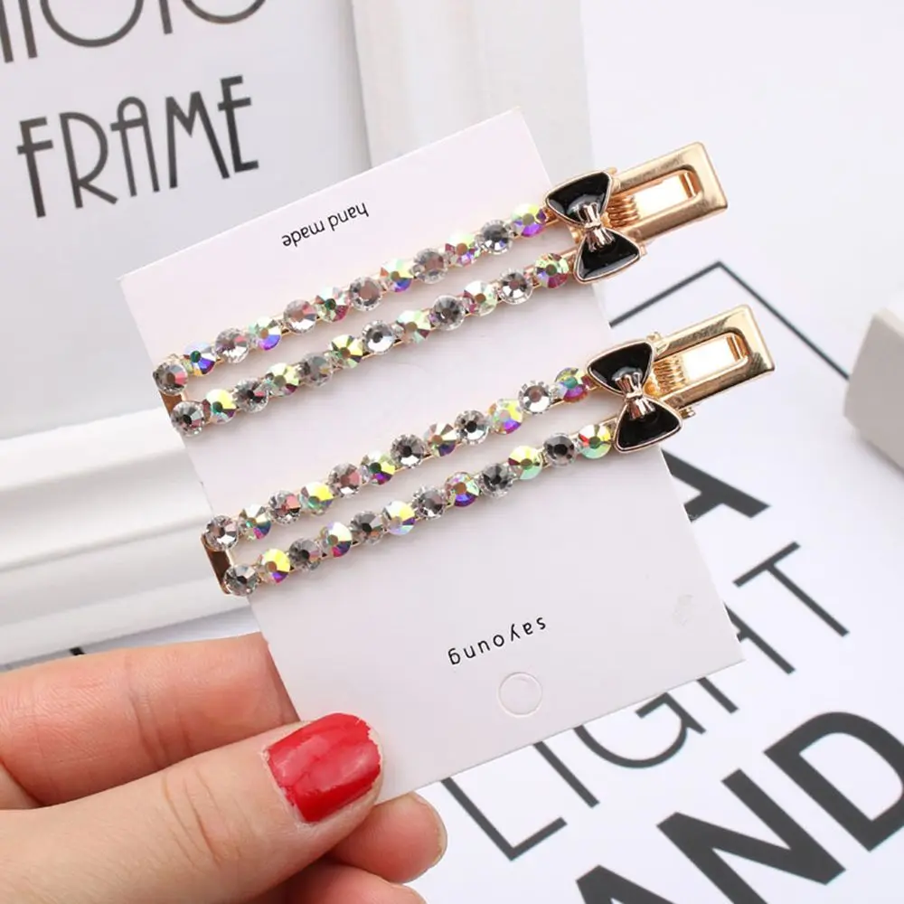 Блестящие стразы заколка для волос женщин и девочек геометрические заколки