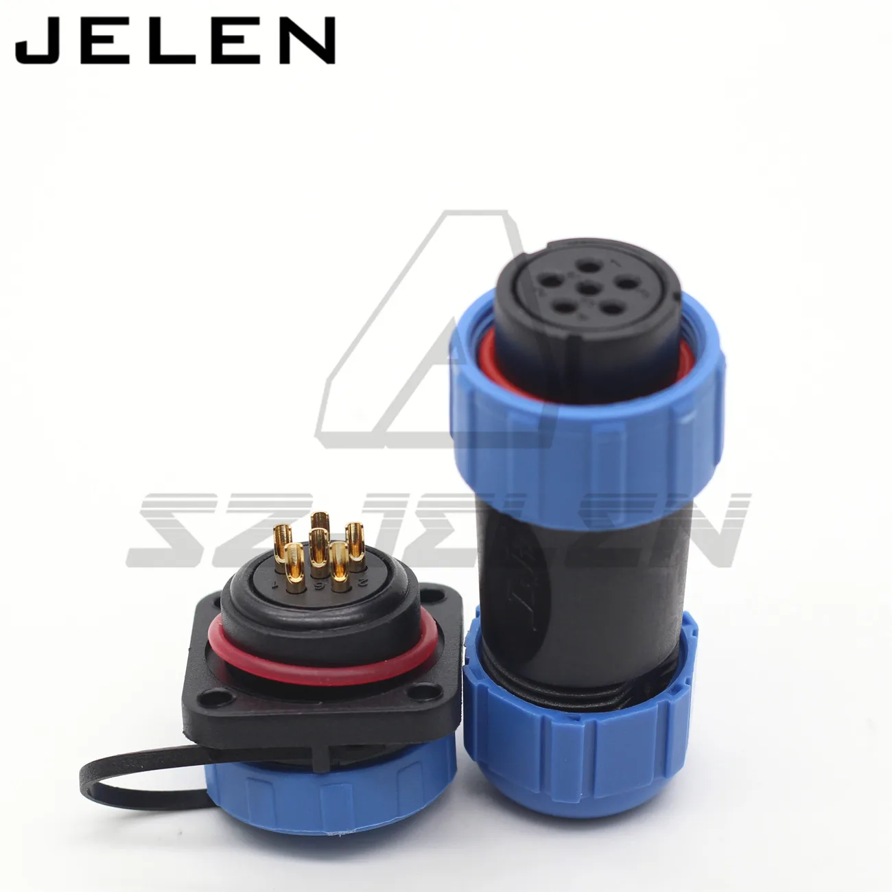 SP21 IP68 водонепроницаемая розетка вилка 6 контактный переходник с внутренней