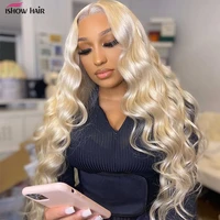 ishow 613 blonde hd transparent lace front wig human hair wigs for black women honey blonde body wave 30 inch lace front wig