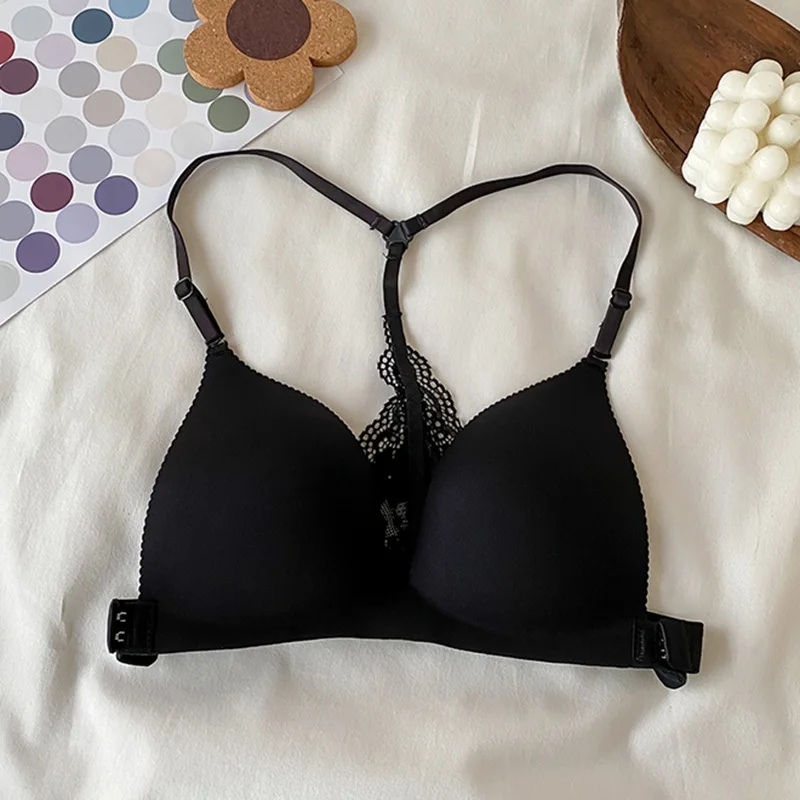 

Fashion Seamless Women Girl Beauty Back Bra Underwear BH Sexy Solid Color Push Up Bra Lingerie Tops Adjustable Female Bralette