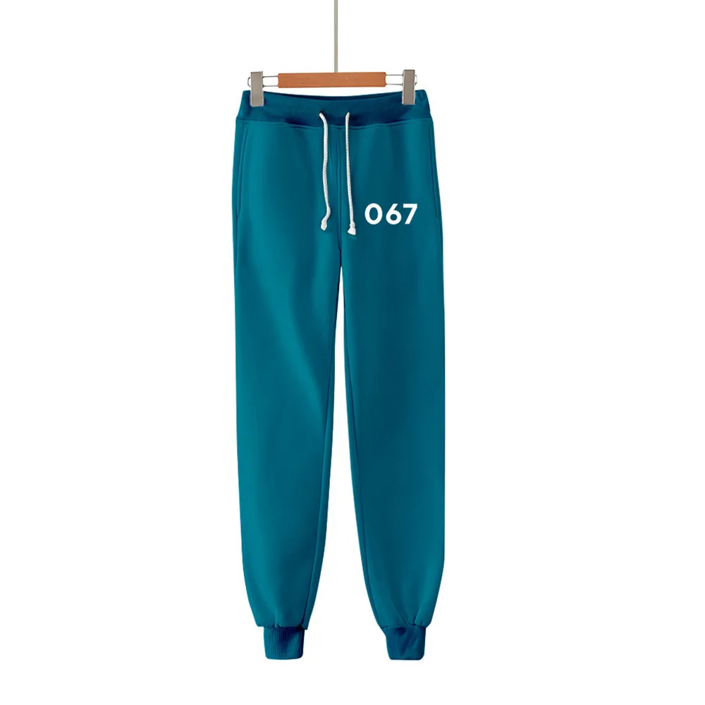 

Suit Trousers Women Men Squid Korean TV Series Game 3D Color Printing Casual Trousers Fall with The Same Paragraph Streetwear