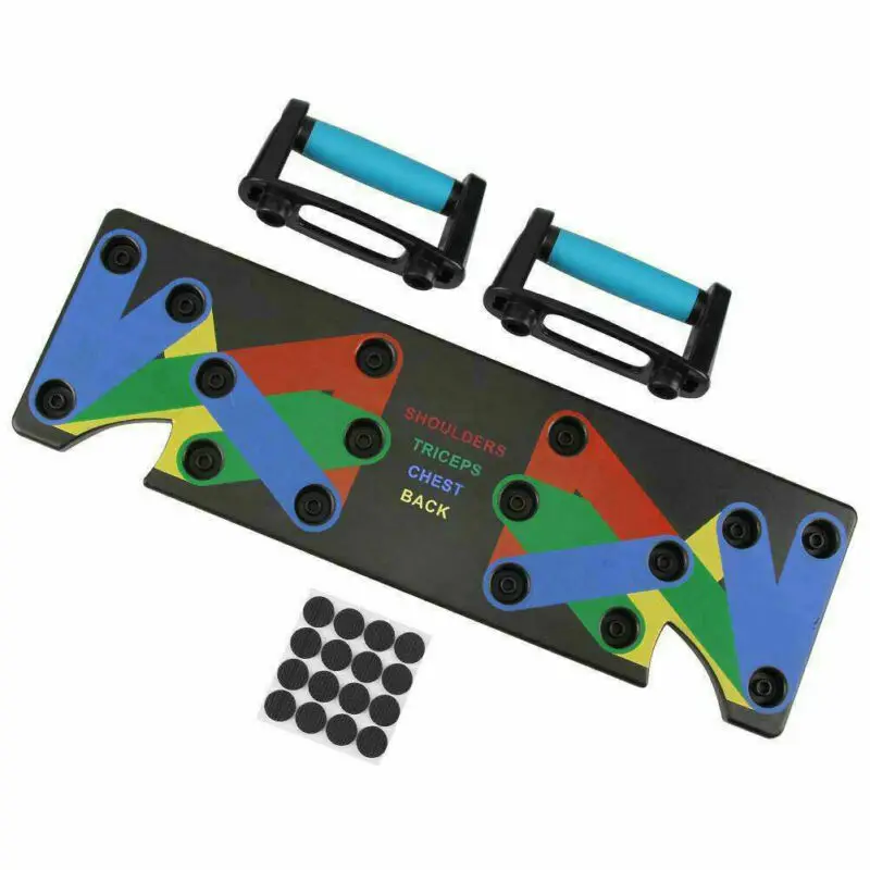 

9 in1 Push Up Rack Board System Fitness Workout Train Gym Exercise Pushup Stands