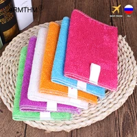510 pcs kitchen anti grease rags cloth home washing dish multifunctional cleaning tools bamboo fiber