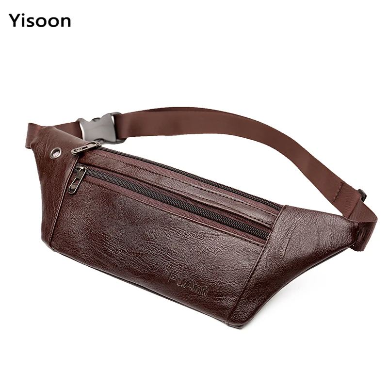 Забавные поясные сумки для мужчин кошелек из искусственной кожи телефона и